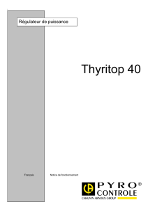 Thyritop 40 - Pyrocontrole