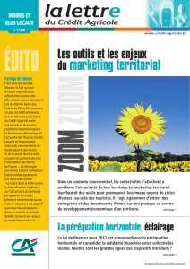 du marketing territorial - Crédit Agricole Touraine Poitou