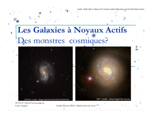 Les Galaxies à Noyaux Actifs Des monstres cosmiques?
