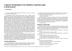 L`approche échographique d`une défaillance respiratoire aiguë Le