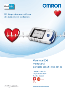 Moniteur ECG monocanal portable sans fil(HCG-801-E)