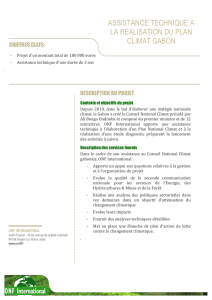 Plan climat Gabon - ONF International