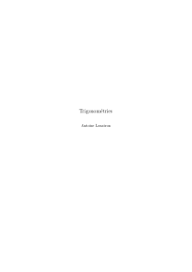 chapitre3 trigonometrie