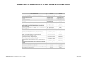 programmes d`education therapeutique du patient autorises