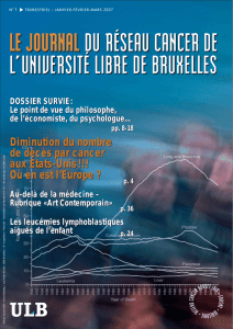 Diminution du nombre de décès par cancer aux États