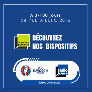 A J-100 jours - Radio France Publicité