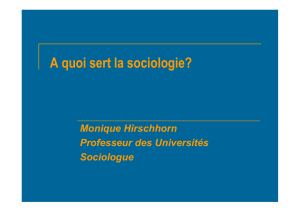 A quoi sert la sociologie?