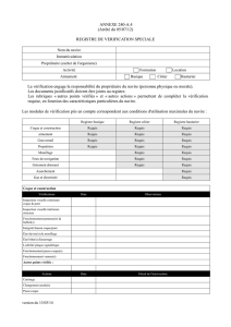 ANNEXE 240-A.4 (Arrêté du 05/07/12) REGISTRE DE