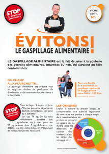Evitons le gaspillage alimentaire