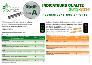 indicateurs qualite - CH La Chartreuse Dijon