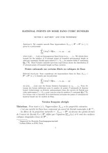 RATIONAL POINTS ON SOME FANO CUBIC BUNDLES Points