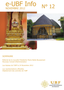 e-UBF Info - Union Bouddhiste de France