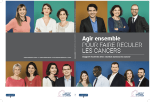 Rapport d`activité 2015 - Onco Nord-Pas-de