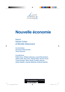 Nouvelle économie - Conseil d`Analyse Economique