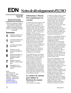 EDN Notes de développement d`ECHO