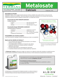 Calcium - Hortiloire Distribution