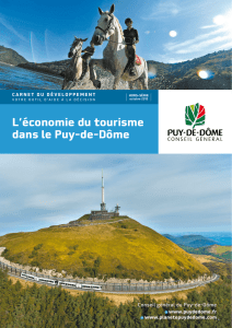 l`économie du tourisme dans le puy-de-dôme