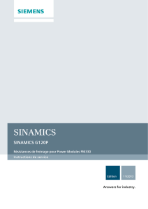 SINAMICS G120P PM330 Résistance de freinage