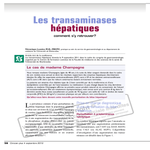 Les transaminases hépatiques - STA HealthCare Communications