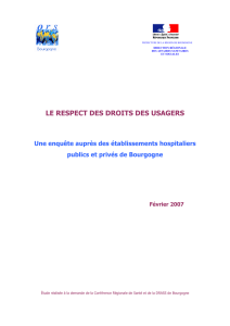 rapport droit des patients - Bienvenue sur le site de l`ORS Bourgogne