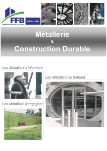 Metallerie et developpement durable