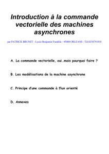 Introduction à la commande vectorielle des machines