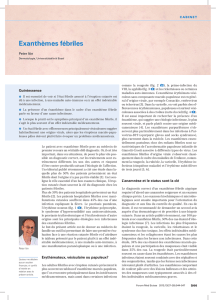 Exanthèmes fébriles - Swiss Medical Forum