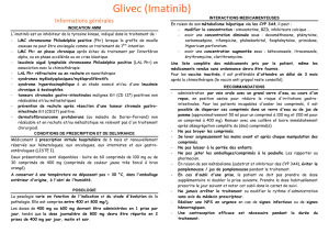 MEDECIN GLIVEC (Imatinib)