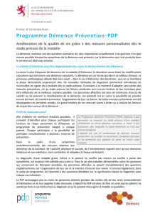 Programme Démence Prévention- PDP