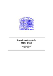 MPSI PCSI - Lycée Saint