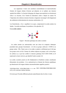 Chapitre1: Biomolécules