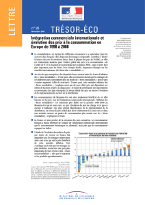 Intégration commerciale internationale et évolution des prix à la