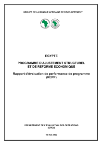 Egypte - African Development Bank
