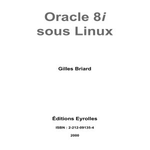 Oracle 8i sous Linux
