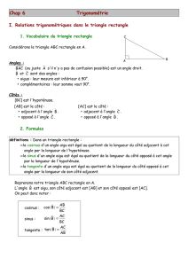 Chap 6 Trigonométrie