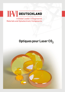 Optiques pour Laser CO2
