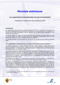 Les organisations internationales non