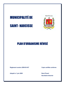 Plan d`urbanisme - Municipalité de Saint