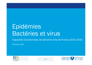Epidémies Bactéries et virus