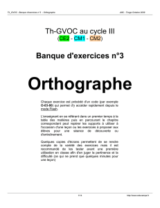 Documentation GVOC Orthographe