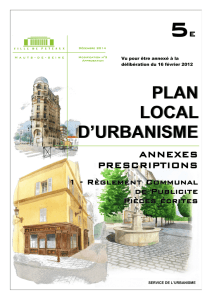plan local d`urbanisme