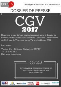 Conditions commerciales et CGV TV NextRégie 2017