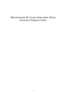 Macroéconomie III, Licence 2ème année, Olivier