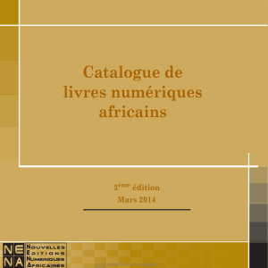 Catalogue de livres numériques africains