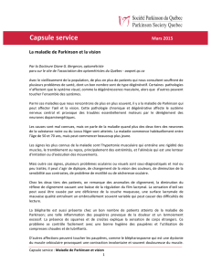 Capsule service - Parkinson Québec