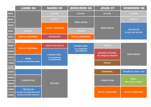 horaire 15 - C`est la 5/6