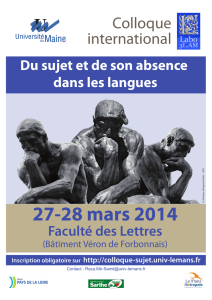 27-28 mars 2014 - Accueil