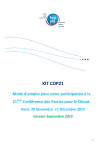 KIT COP21 - Coalition Eau