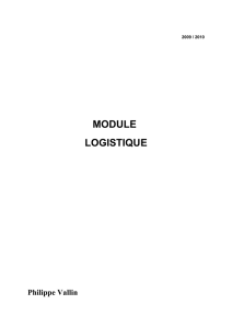 module logistique - Ressources Aunege