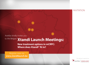Xtandi Launch Meetings - Iridium Kankernetwerk